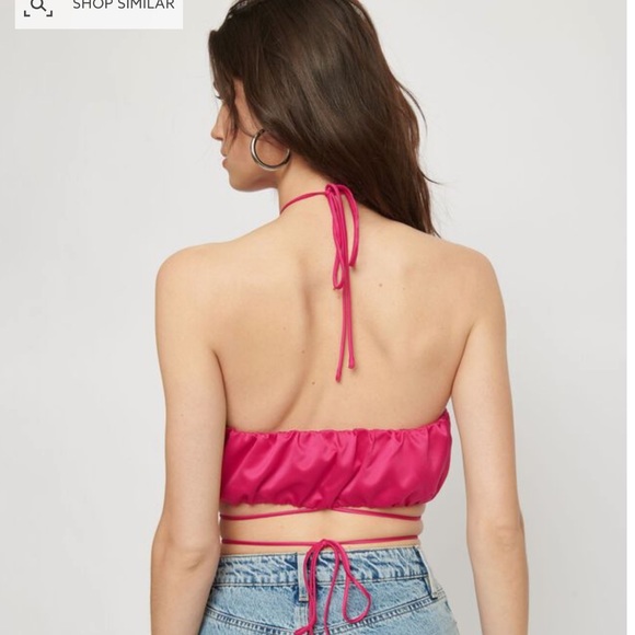 2 for 30)Pink satin cami in size extra small - Picture 6 of 8